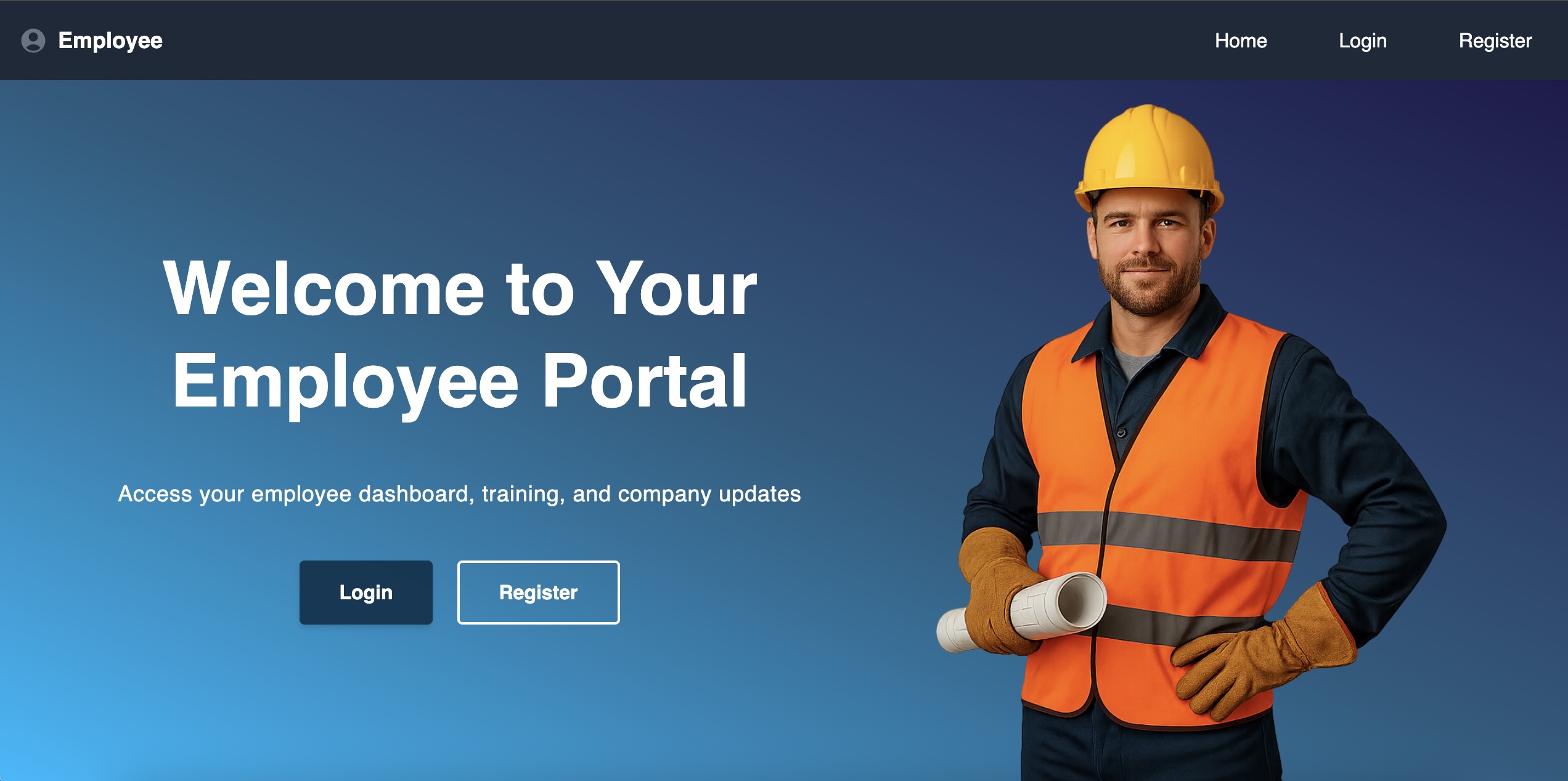 MERN Login/Register Screenshot